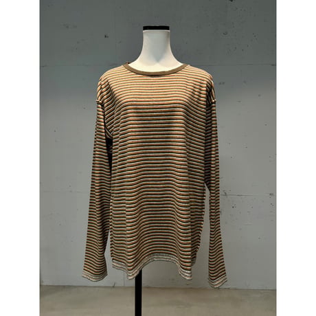multi border L/S Tee(orange)