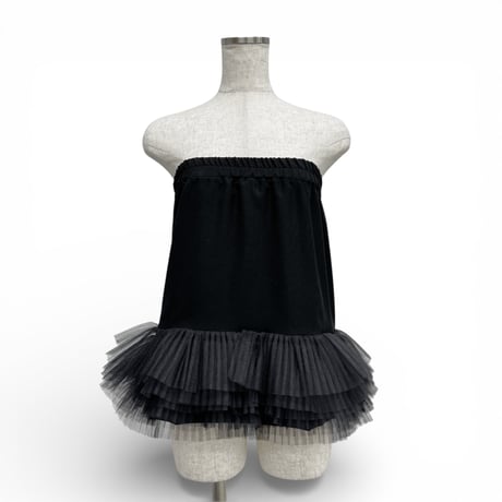 【ARCHIVE STANCE】2way tulle pleats skirt
