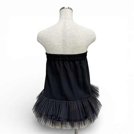 【ARCHIVE STANCE】2way tulle pleats skirt
