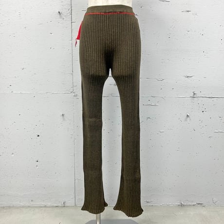 loose rib knit pants
