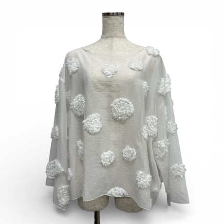 【ARCHIVE STANCE】flower dot T-blouse