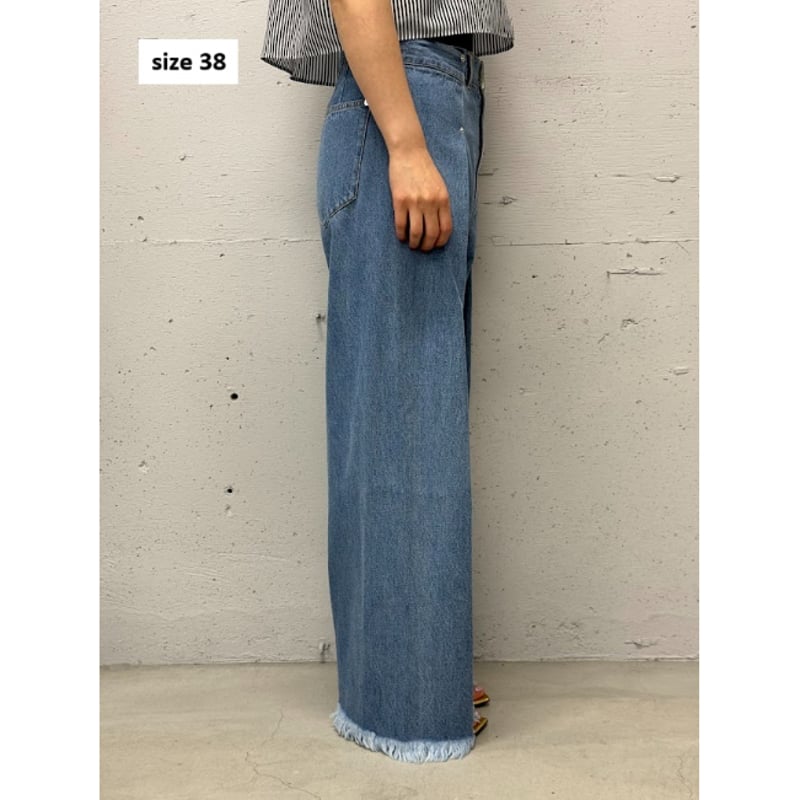 tuck wide denim(blue/36) | STORE by PROVOKE des