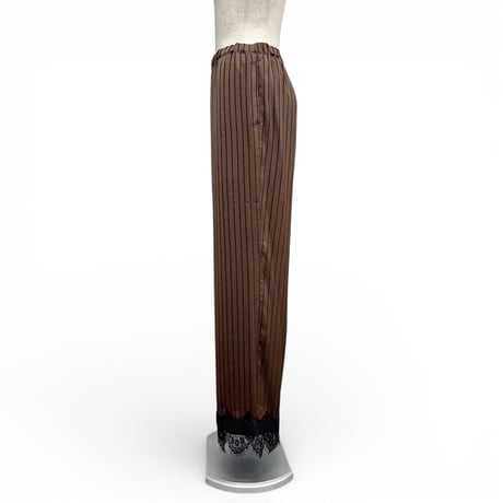 【ARCHIVE STANCE】satin stripe easy pants