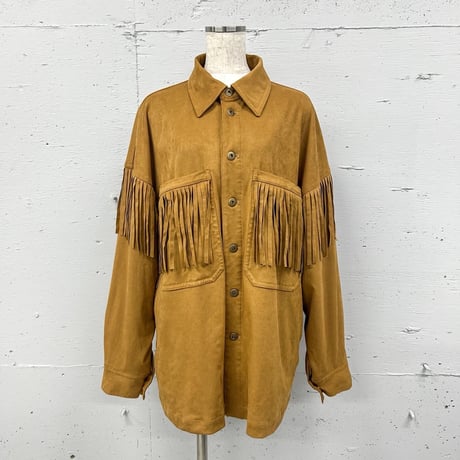 velor tuch fringe jacket