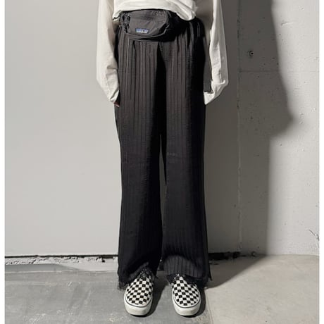 【ARCHIVE STANCE】satin stripe easy pants