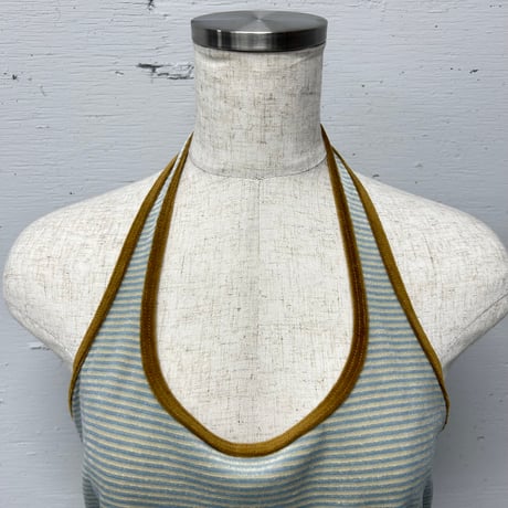velour halter neck cut&saw