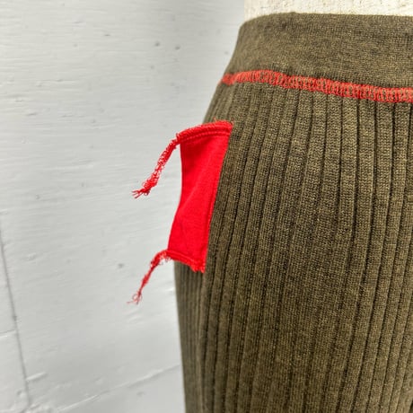loose rib knit pants
