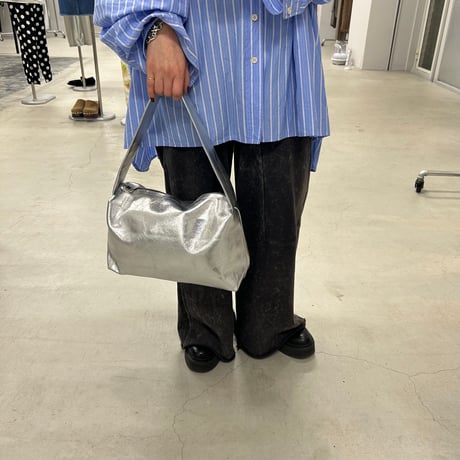 【blancle】M.LEATHER THICK HANDLE HALF SH(silver)