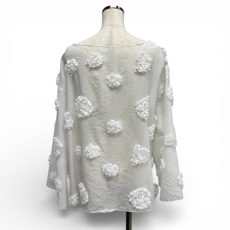 【ARCHIVE STANCE】flower dot T-blouse