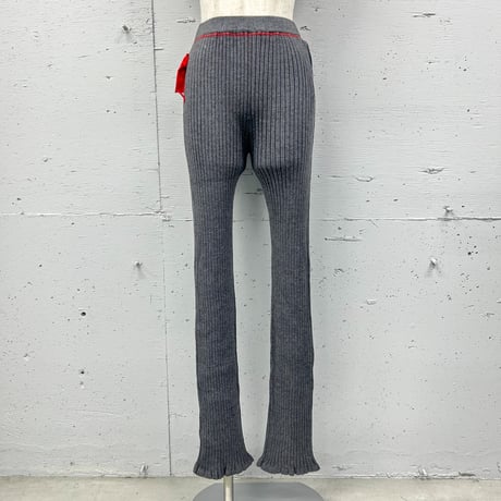 loose rib knit pants