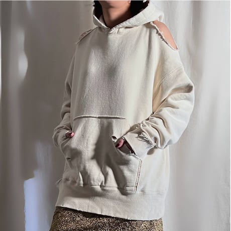 damage hoodie(ivory)