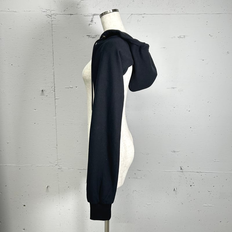 hoodie muffler(black) | PROVOKE design boutique