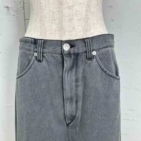 loose denim culottes(black)