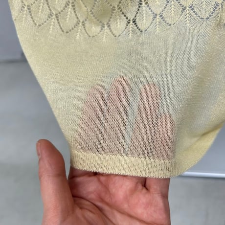 sheer knit skirt