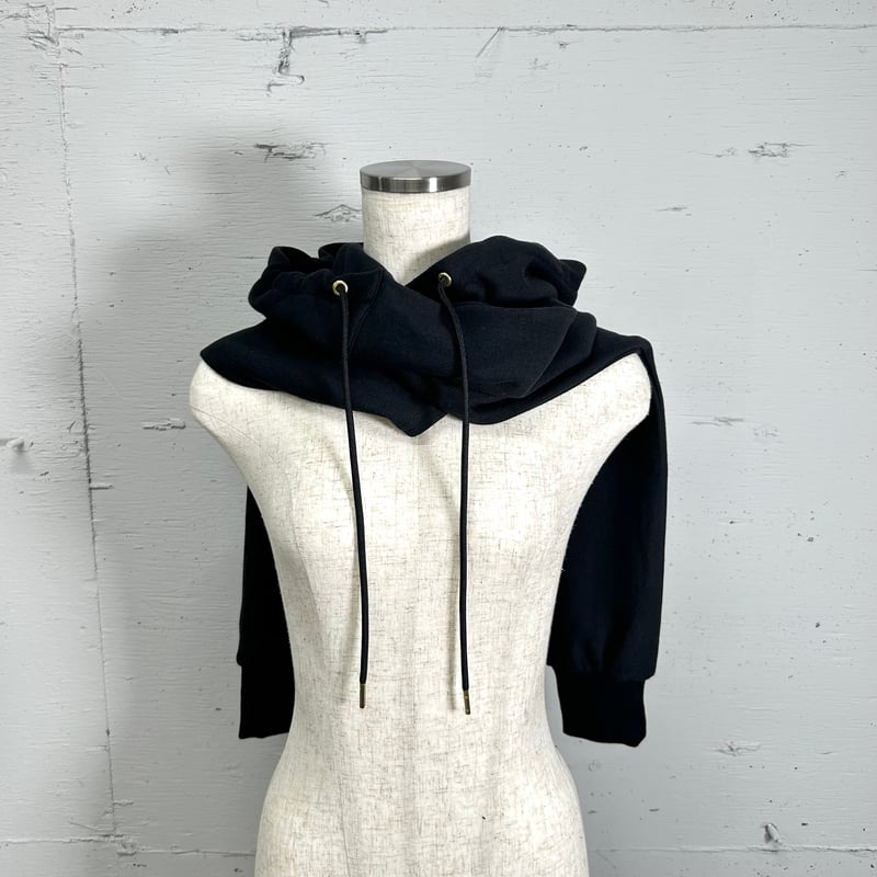 hoodie muffler(black) | PROVOKE design boutique