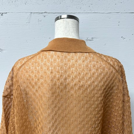 sheer knit Polo L
