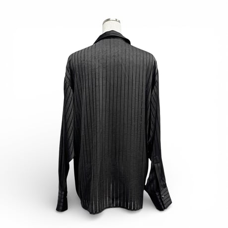 【ARCHIVE STANCE】satin stripe dolman shirt