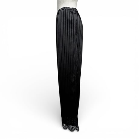 【ARCHIVE STANCE】satin stripe easy pants