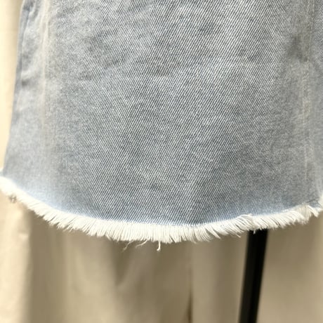 【special price】denim mini skirt(sax)