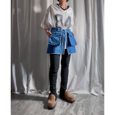 【special price】　denim mini skirt(blue)