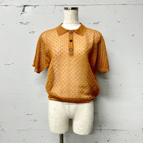 sheer knit Polo S