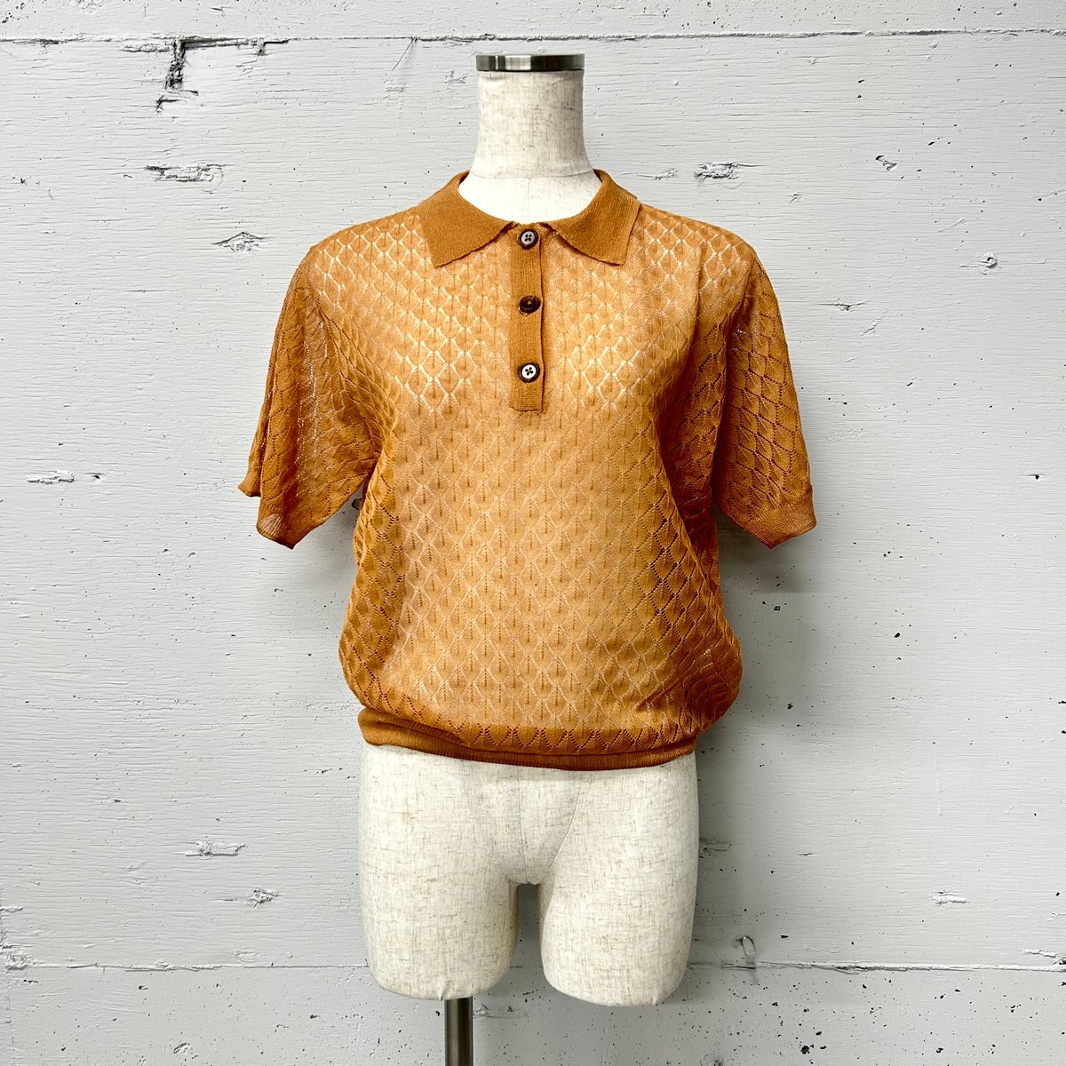sheer knit Polo S | STORE by PROVOKE design bou
