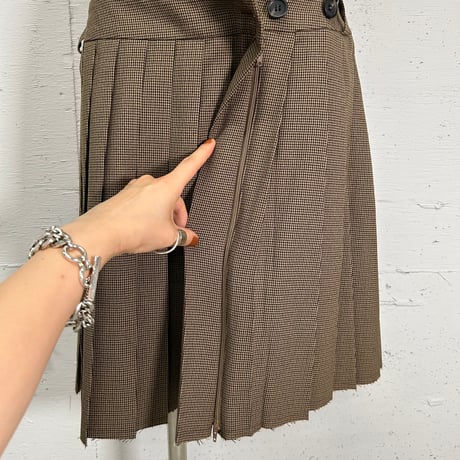 mini pleats skirt