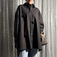 【PROVOKE】 flowerdot big shirt(black)