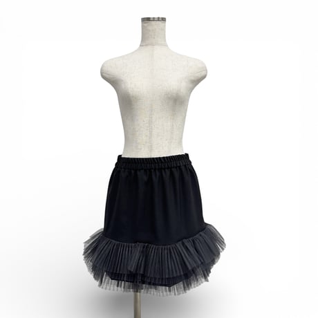 【ARCHIVE STANCE】2way tulle pleats skirt
