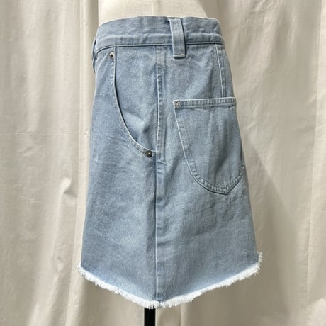 【special price】denim mini skirt(sax)