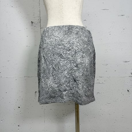 glitter mini skirt(silver)