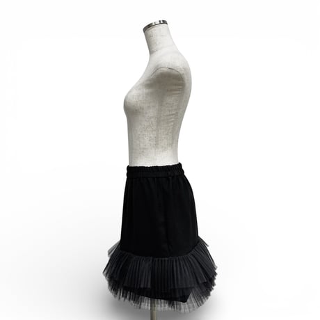 【ARCHIVE STANCE】2way tulle pleats skirt