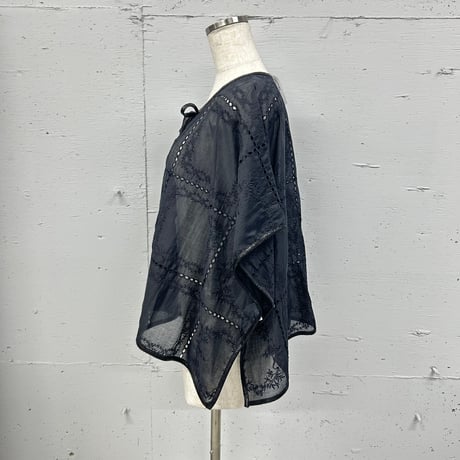 handkerchief poncho BL