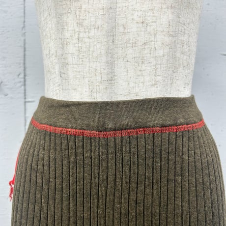loose rib knit pants
