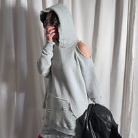 damage hoodie(gray)