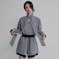 ginghamcheck bowtieblouse