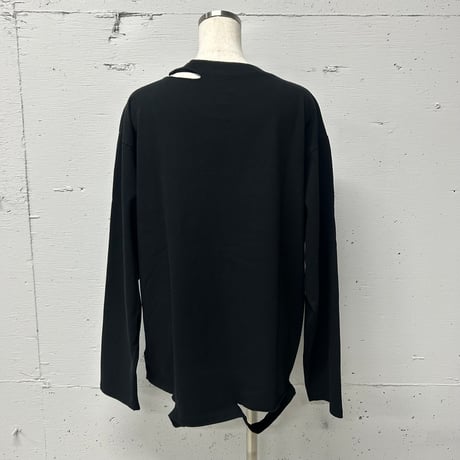 cut out long sleeve T
