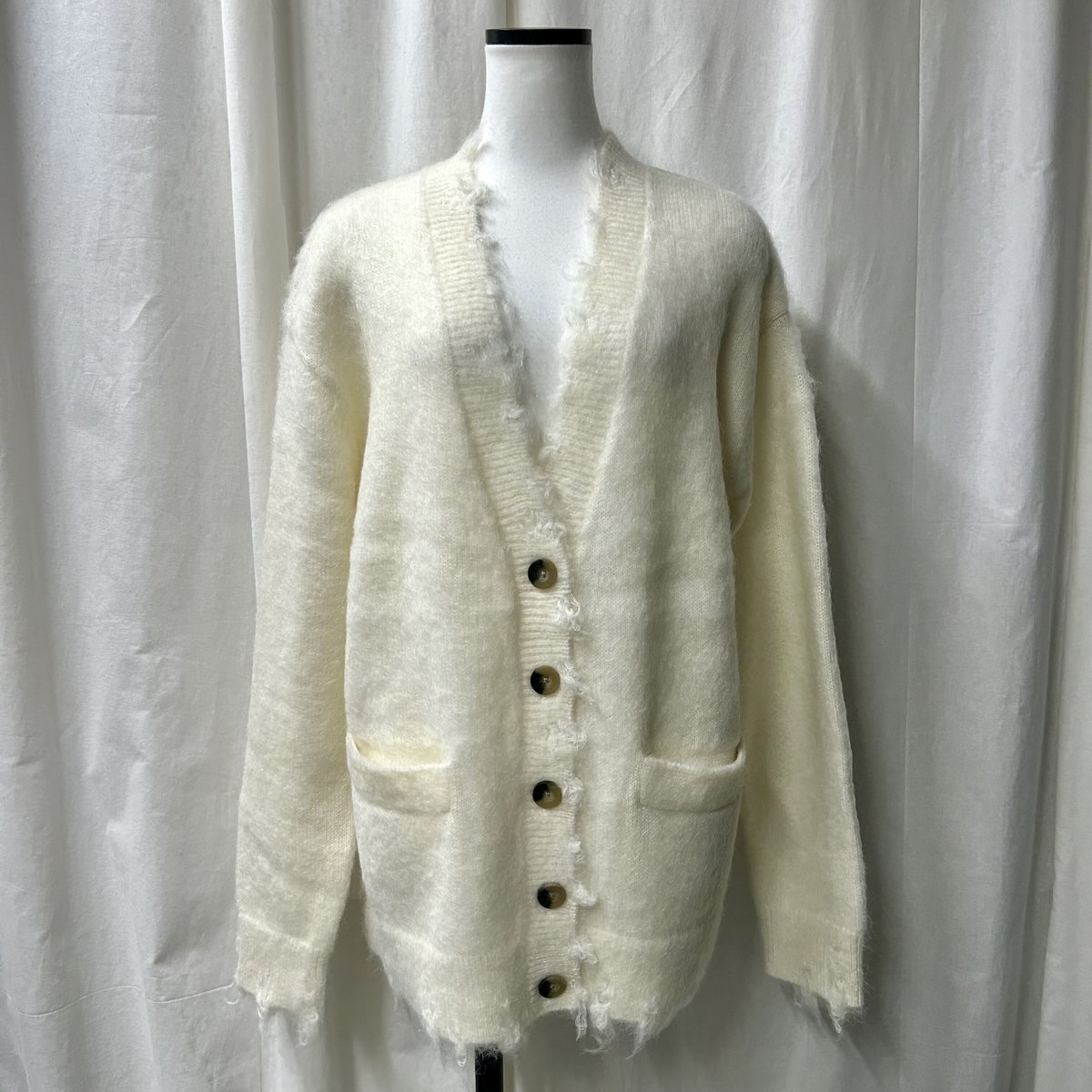frayed VN cardigan(offwhite) | PROVOKE design b...