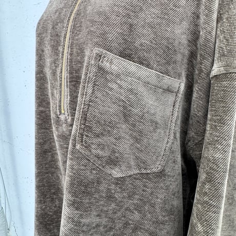 corduroy half zip pullover