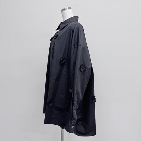 【PROVOKE】 flowerdot big shirt(black)