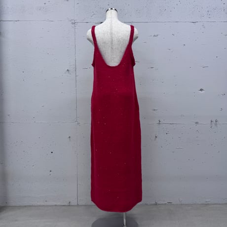 sequins　knit camisole dress