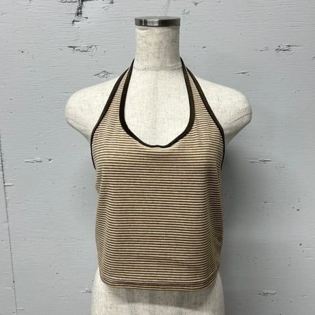 velour halter neck cut&saw