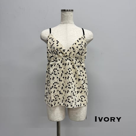 【PROVOKE】print lace camisole