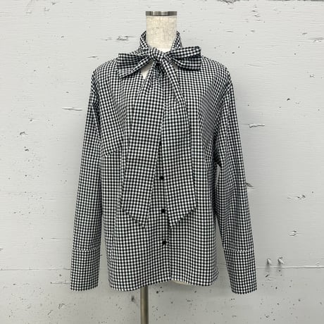 ginghamcheck bowtieblouse