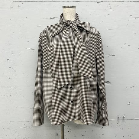 ginghamcheck bowtieblouse