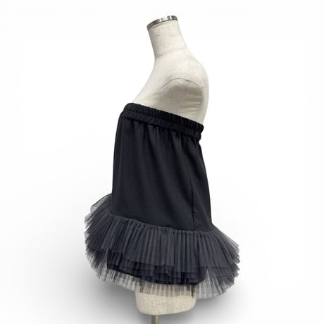【ARCHIVE STANCE】2way tulle pleats skirt