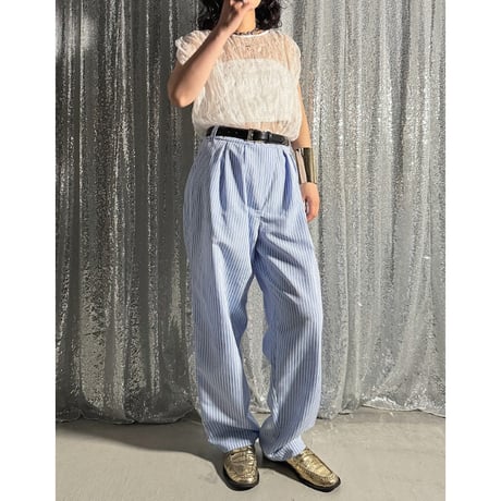 sheer×stripe all-in-one