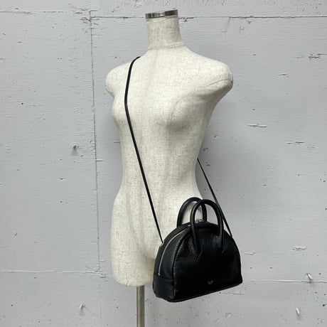 【blancle】S.LEATHER 2WAY MINI BOSTON(black)