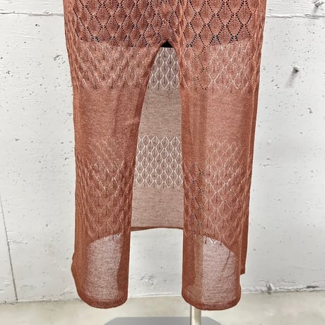 sheer knit skirt