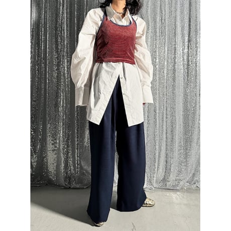 velour halter neck cut&saw